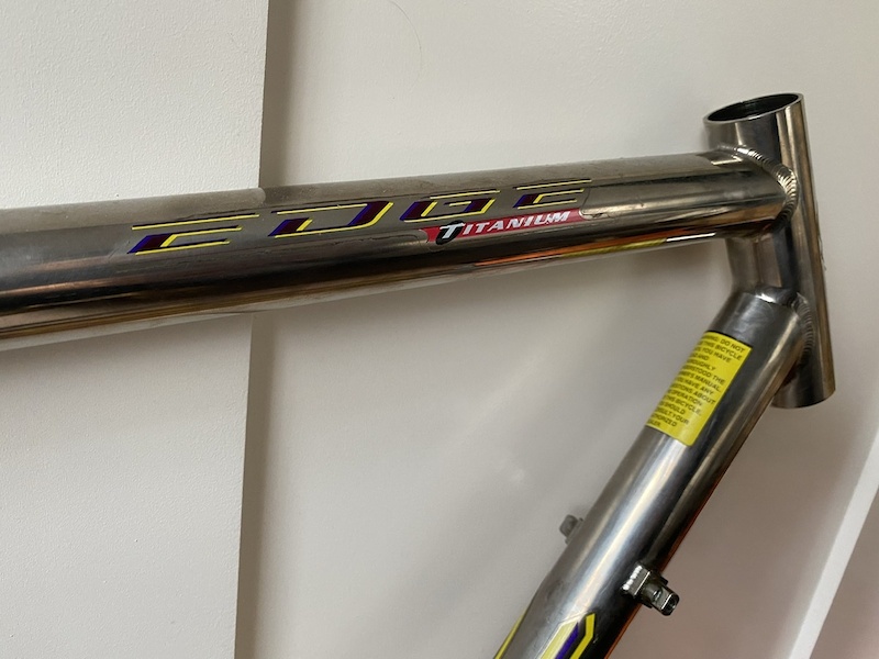 1998 GT Edge Titanium 52cm Frameset with Wound Up Fork For Sale