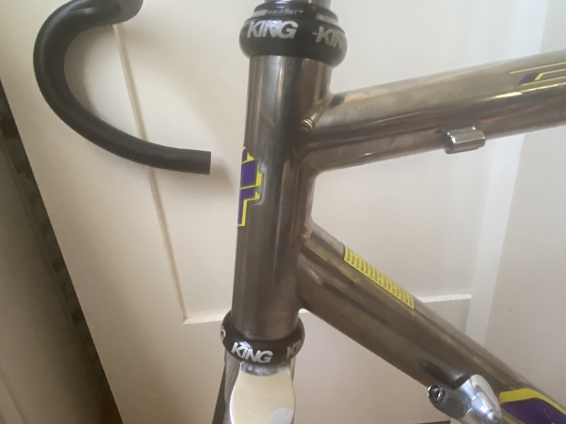 1998 GT Edge Titanium 52cm Frameset with Wound Up Fork For Sale