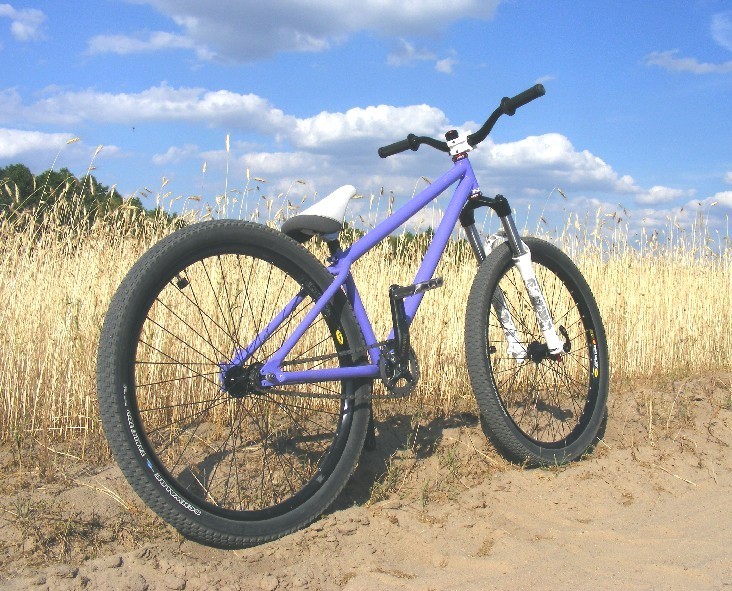 New frame. Ns Bikes Suburban 2008 26" purple.

Photo by Kozak