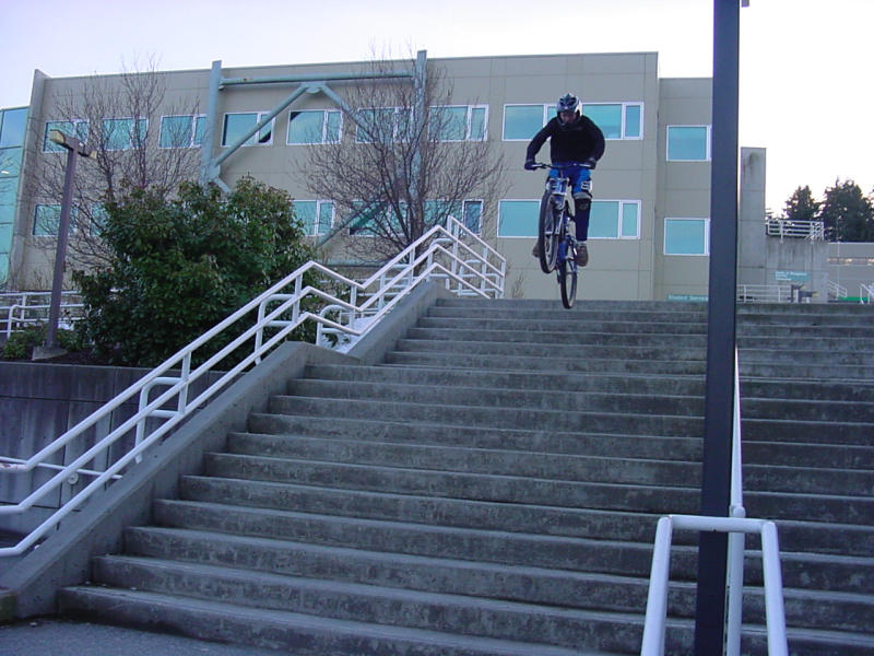 8 to 15 stair gap on his new frame