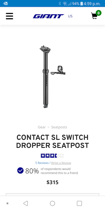 giant contact sl dropper post