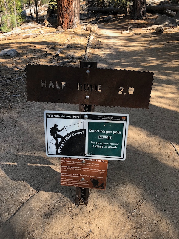 Half Dome, Trail Running route in California