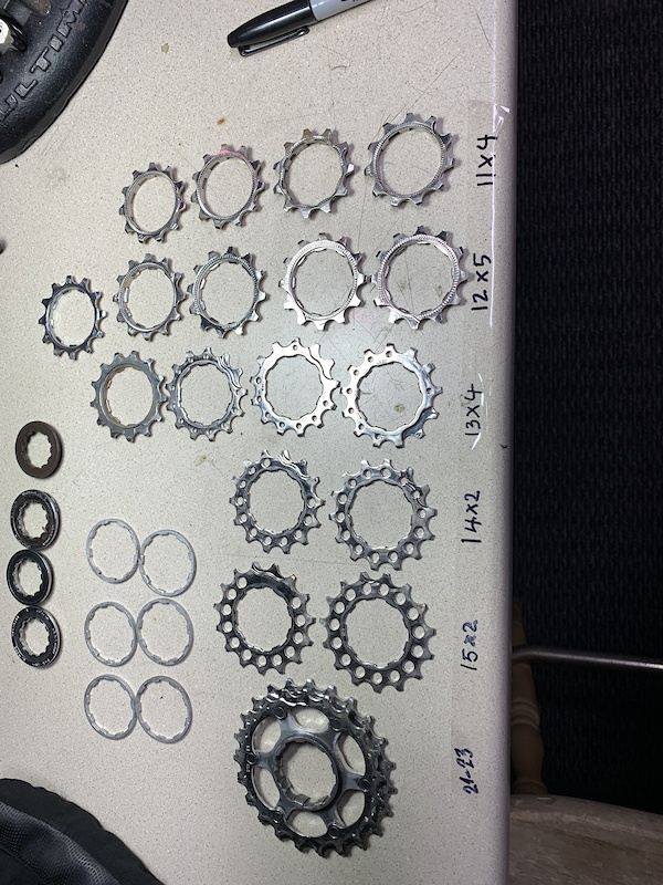 LOTSA 10 speed Shimano sprockets For Sale
