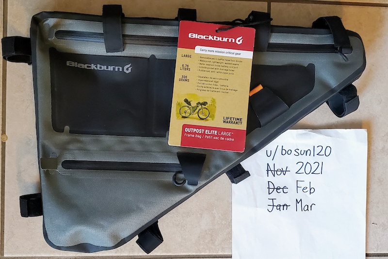 blackburn outpost frame bag dimensions