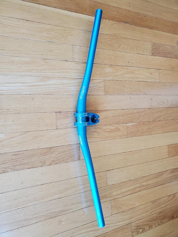 Wake handlebars and stem, blue For Sale