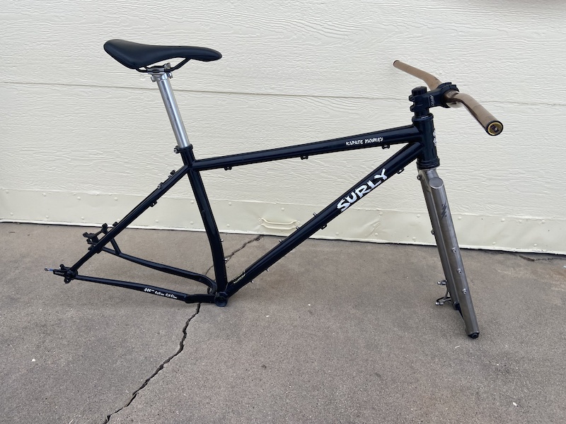 2019 Surly Karate Monkey frame with Bearclaw Ti fork For Sale