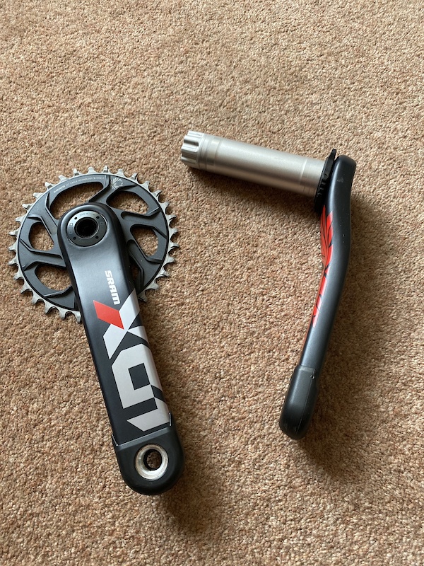 2022 SRAM XO1 carbon red cranks 170mm For Sale