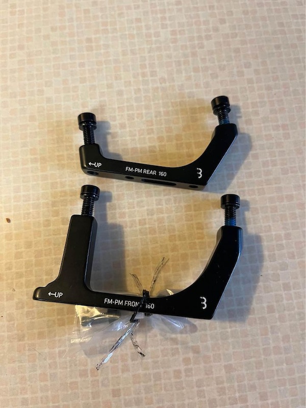 160mm Post Mount Caliper to Flat Mount Adapters For Sale