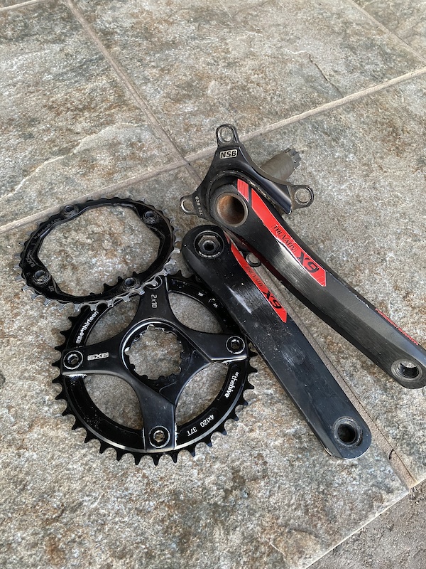 SRAM X9 GXP crank plus rings For Sale