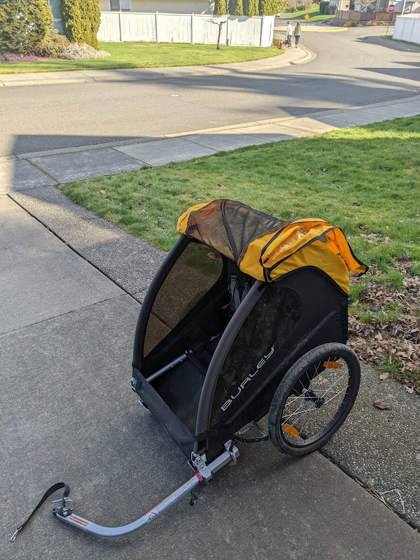 burley bee 2 seat bike trailer
