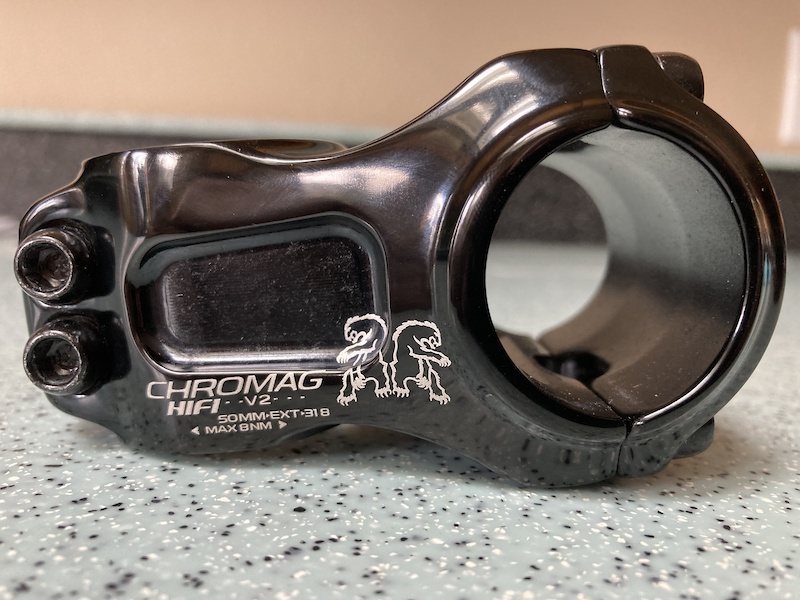 2021 Chromag Hifi V2 Stem, 50mm, 31.8mm, Black For Sale