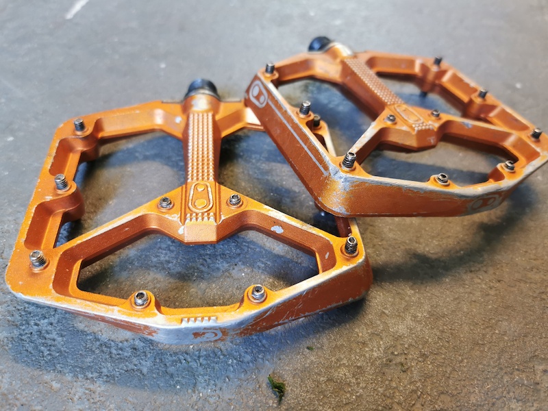 Crankbrothers Stamp 7 Pedals L Orange For Sale