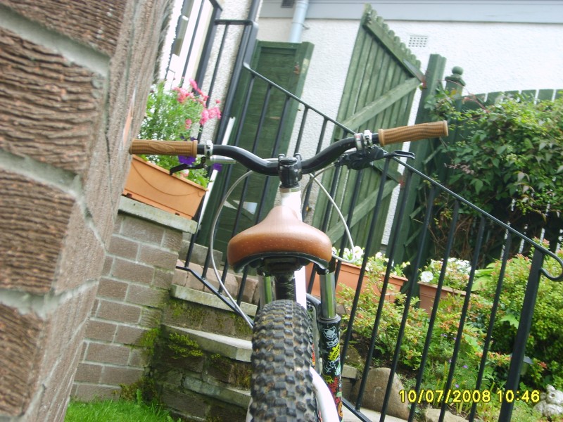 Back view of bike