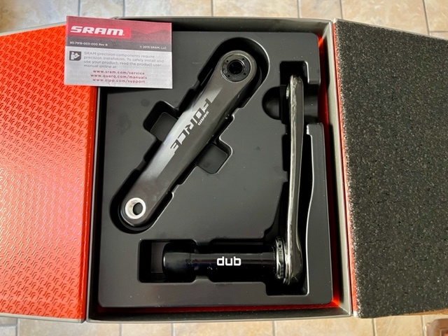 SRAM Force AXS Crank Arm Assembly - 165mm 8-Bolt Direct Mount Dub SRAM Force AXS Crank Arm Assembly - 165mm 8-Bolt Direct Mount Dub