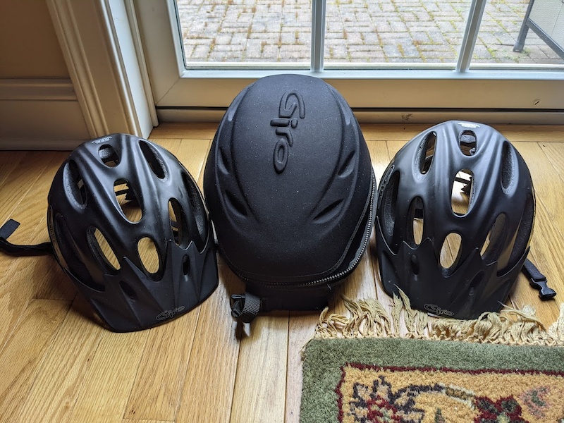 Two Giro Xen MTB Helmets (M) with Case For Sale