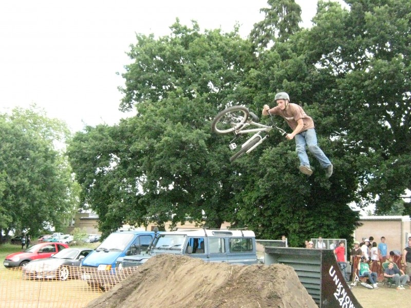 this photo was taken during the annual Rampage  at guildford skatepark.