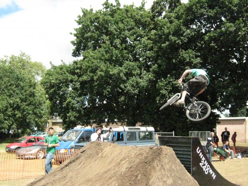 this photo was taken during the annual Rampage  at guildford skatepark.