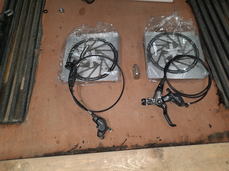 Sram code brake set with rotors For Sale