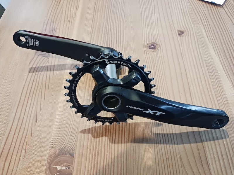 shimano deore 165mm crankset