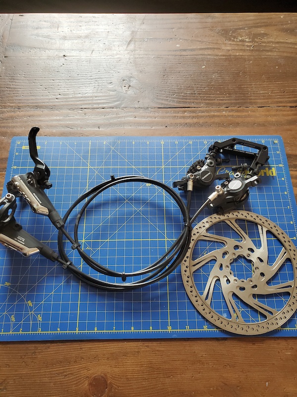 Shimano XT Brakes with 180mm Rotors For Sale