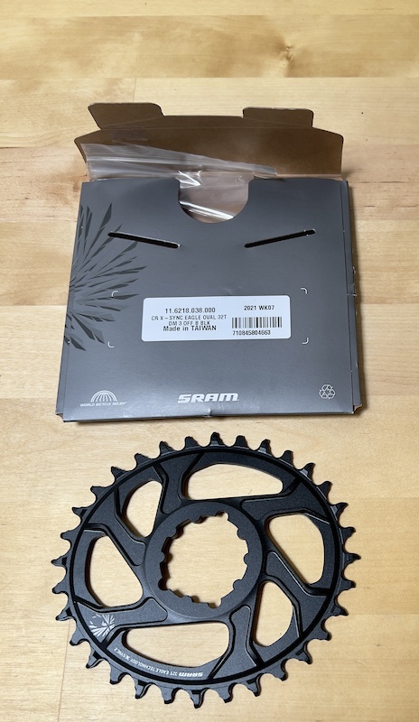 2021 SRAM direct mount oval 32t 3mm offset chainring BNIB For Sale
