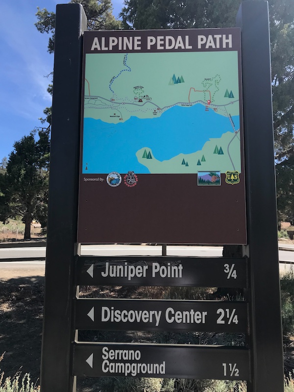 Alpine Pedal Path Mountain Biking Trail Big Bear, CA