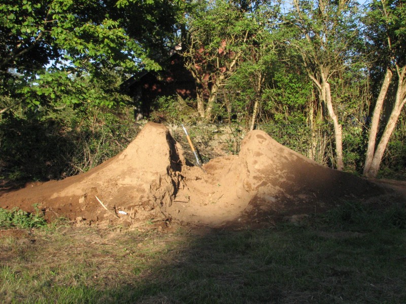 This is the very first dirt jump I ever built in my entire life :D any tips on how to improve it??