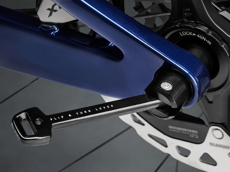 canyon thru axle fixed lever