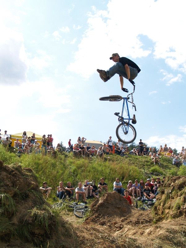 bail from dirt jump comp in ignalina, Lithuania
