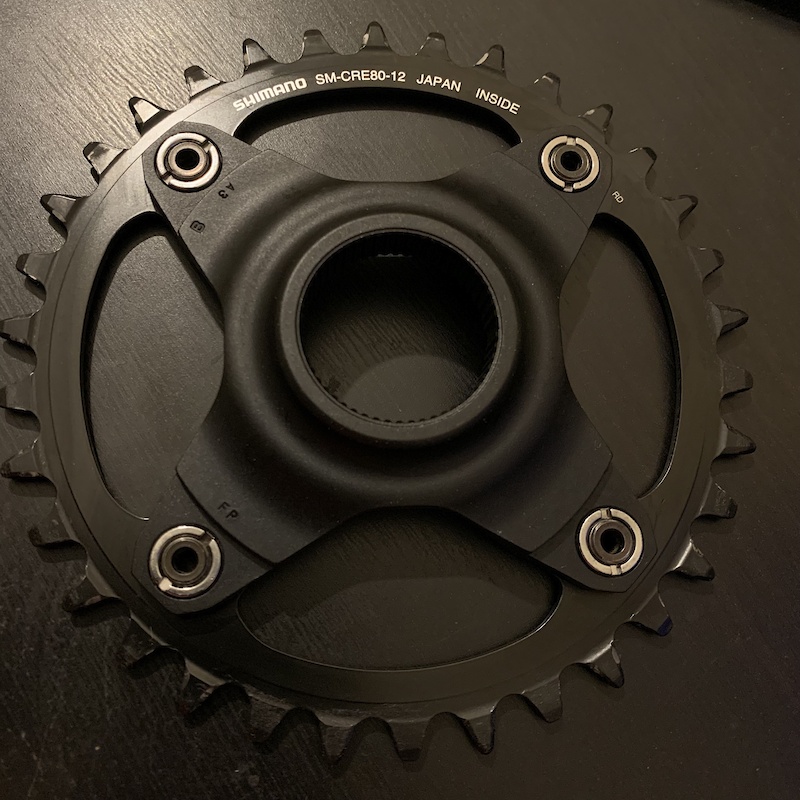 2022 Shimano SM-CRE80-12-B - 34T Chainring W/ Spider For Sale