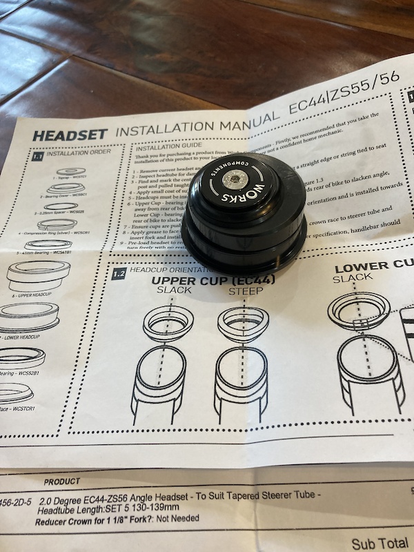 angle headset zs44 zs56