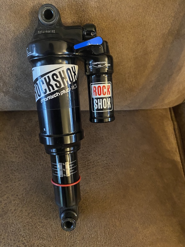 Set D'autocollants Rock Shox Monarch Plus RC3 – Bleu, Vinyle Haute Qualité, Pour Amortisseur VTT, Personnalisable
