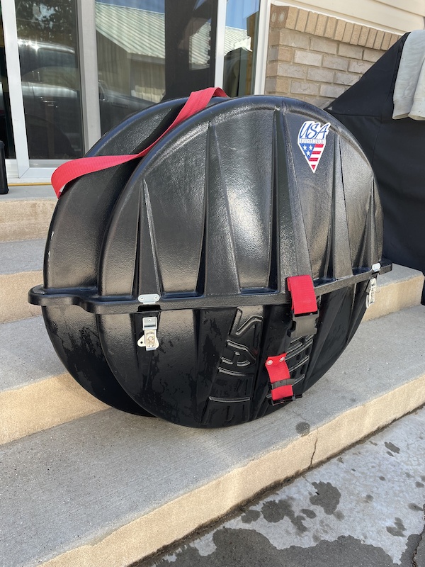 used bike travel case