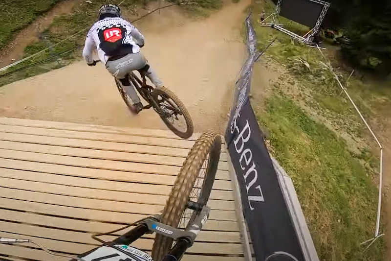 Video Lenzerheide DH World Cup POV Course Preview With The UR Team Pinkbike