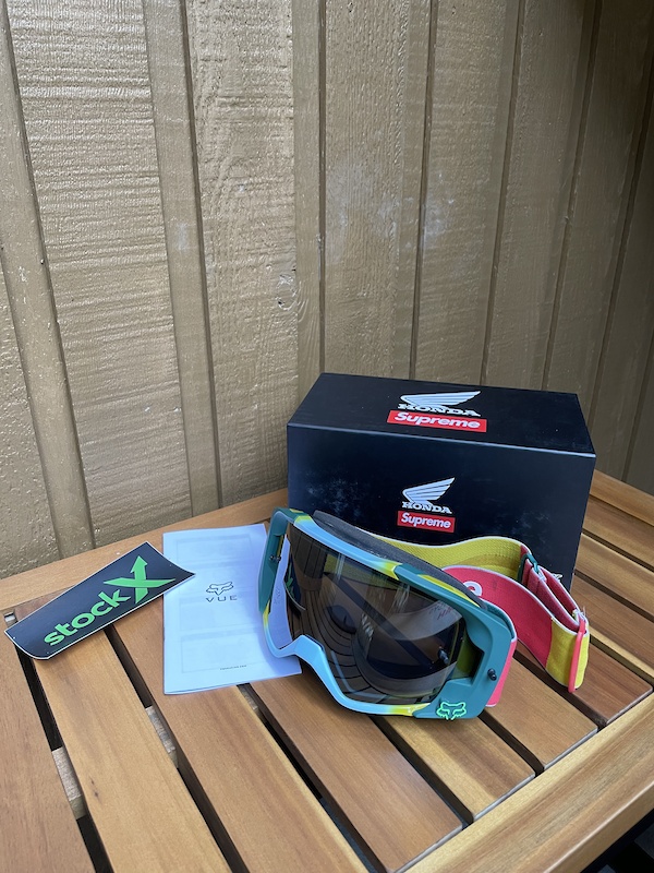 2019 FW19 Supreme Honda Fox Racing Vue Goggles Green For Sale