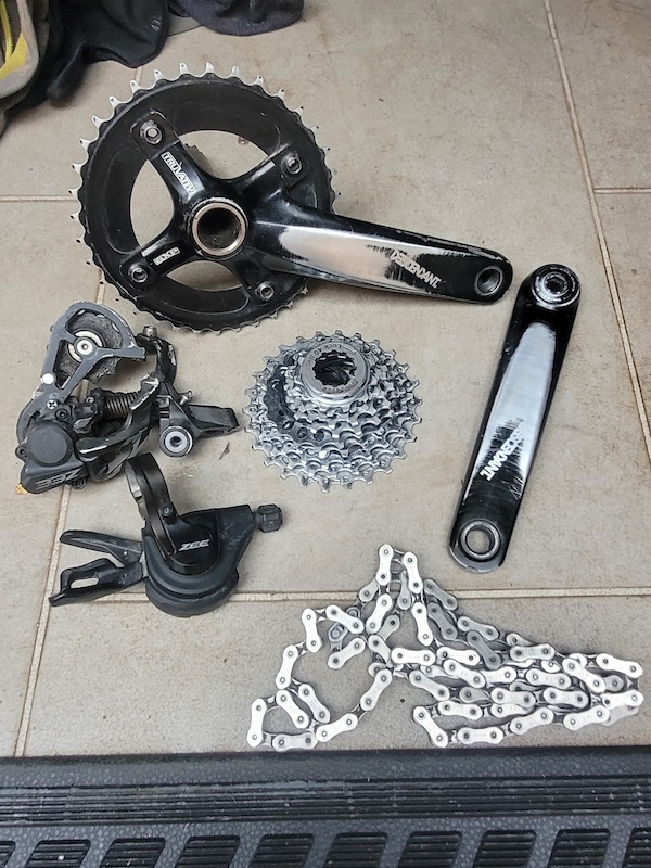 Parts removed from my downhill bike For Sale