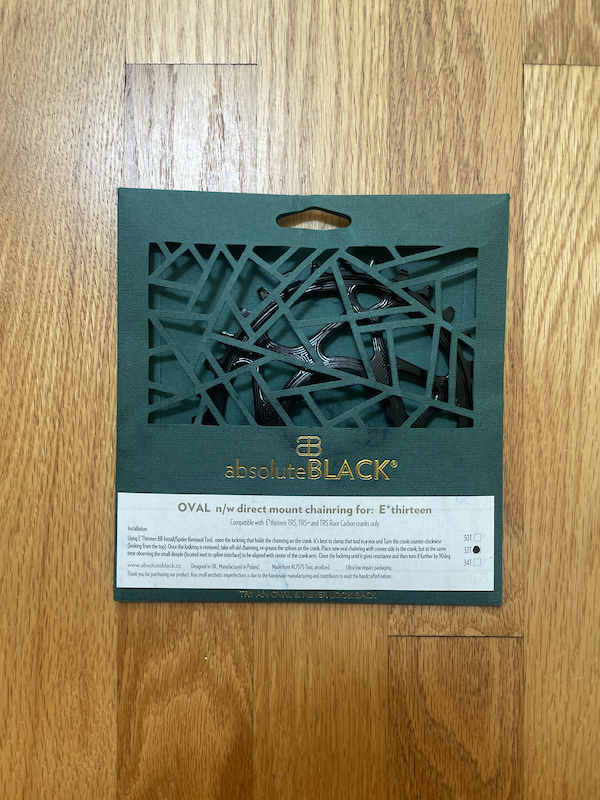 2022 Absolute Black 32T Oval Chainring for e*13 For Sale