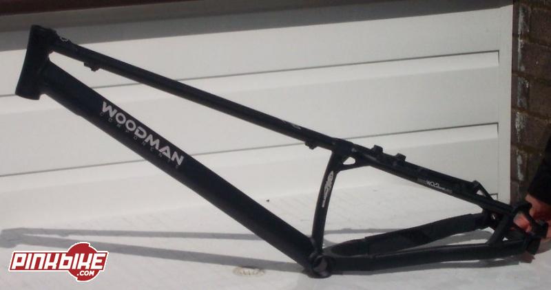 My new WOODMAN frame thanks to www.tritoncycles.co.uk. Ready for the forks when they arrive.
