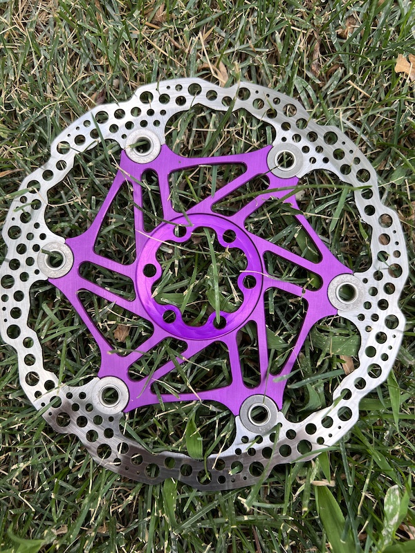 hope 180mm rotor purple