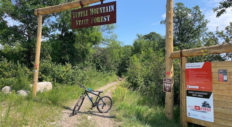 Turtle Mountain State Recreation Area Bottineau Mountain Biking Trails