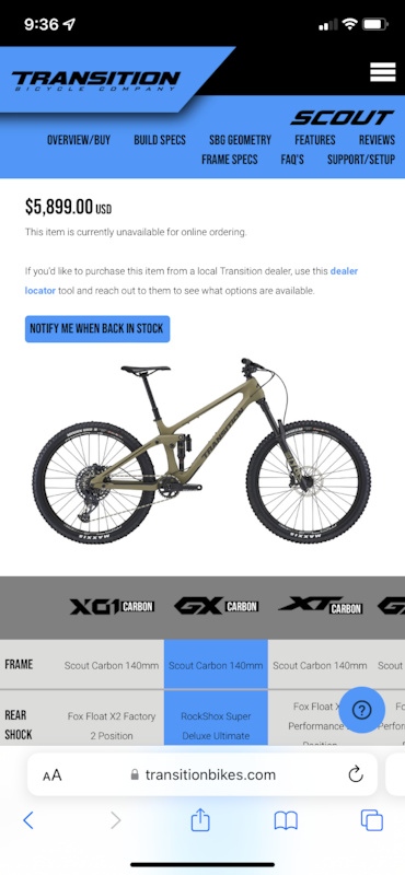 transition scout gx 2020