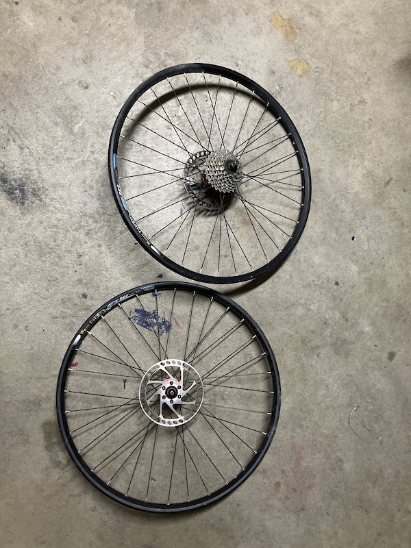 Quando Rims 2005 Weinmann Rims with casette and red quando hubs For Sale
