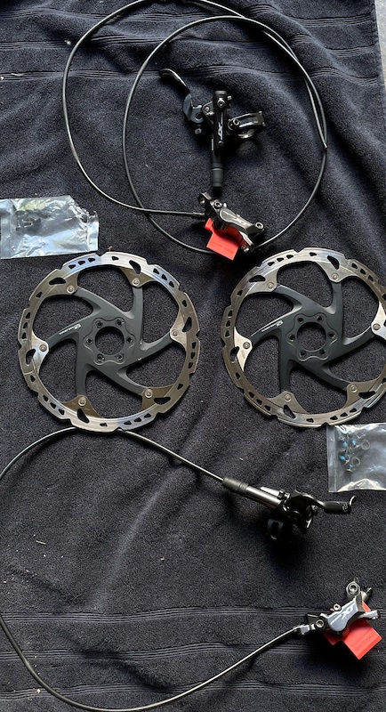 2021 Shimano Xt Brakes Ice Tech Rotors And Bleed Kit For Sale