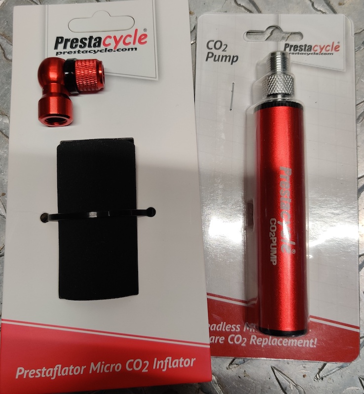2022 PrestaCycle CO2 inflator and mini back up pump For Sale