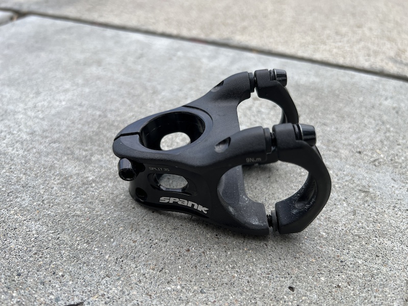 2022 SPANK Split 35 Stem 35mm Black For Sale