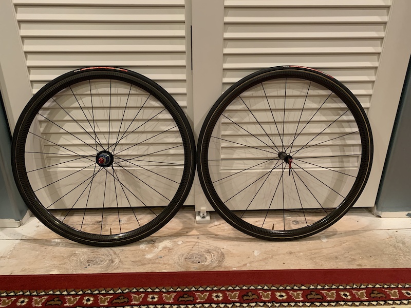 2016 Tune Skyline Carbon Wheelset Tubular Rim 880g 700C For Sale