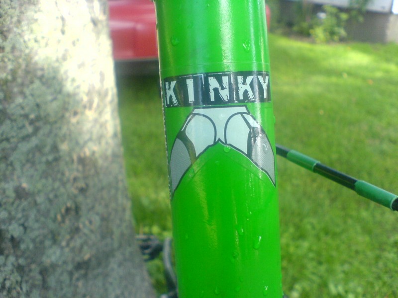 my DO*BER*MANN PINSCHER   with sikk kinky sticker