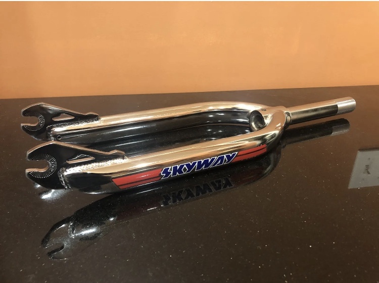 Skyway TA BMX forks threaded 1” chrome mint For Sale