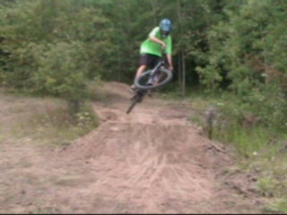 Whipping on a jump