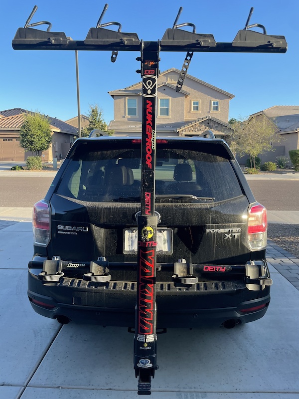 yakima hangover 4 car rack